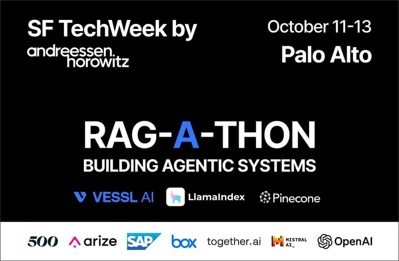 RAG-a-Thon 2024: VESSL AI's First Silicon Valley Hackathon with LlamaIndex and Pinecone