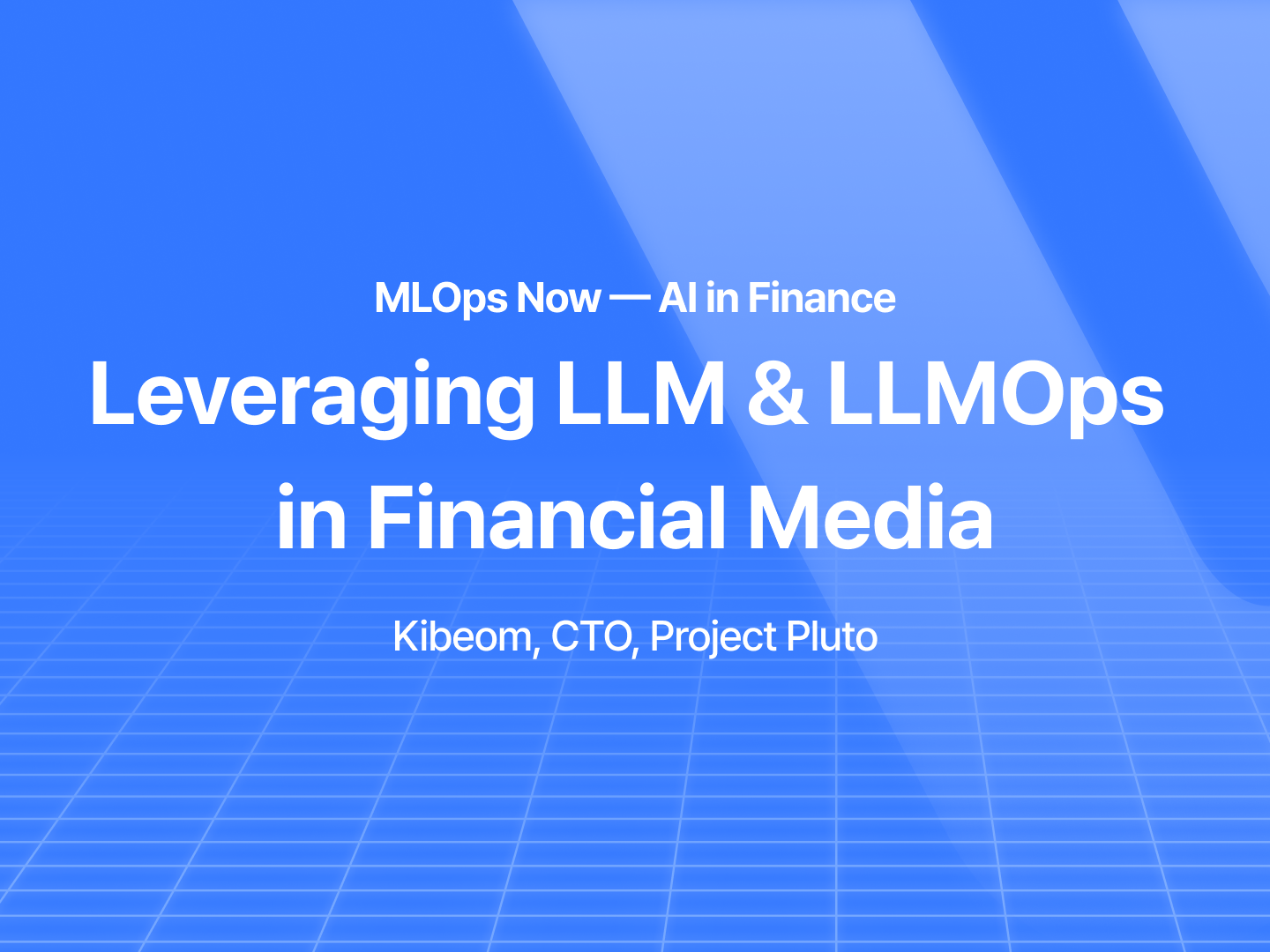 [Insights from MLOps Now] Project Pluto — Leveraging LLMs & LLMOps in financial media